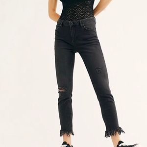 Free people great heights frayed jeans